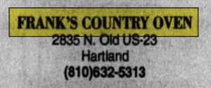 Pennys Restaurant (Dicks Lunch, Franks Country Oven) - Apr 05 1995 Article
